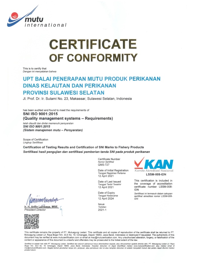 Sertifikat Akreditasi