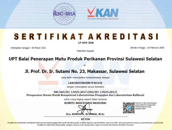 Sertifikat Laboratorium