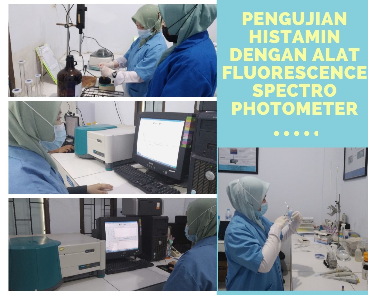 Pengujian Histamin dengan alat Fluorescence Spectro Photometer